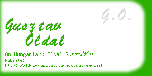 gusztav oldal business card